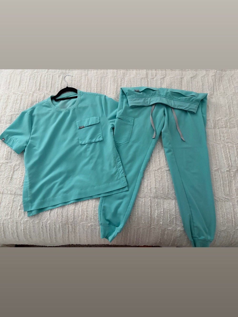 Women’s FIGS scrub set.